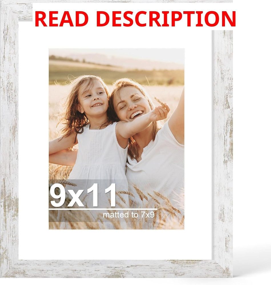 Hongkee 9x11 Picture Frame Glass Wood (1)