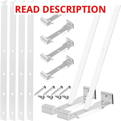 Aluminum Gutter Hangers with Straps Silver