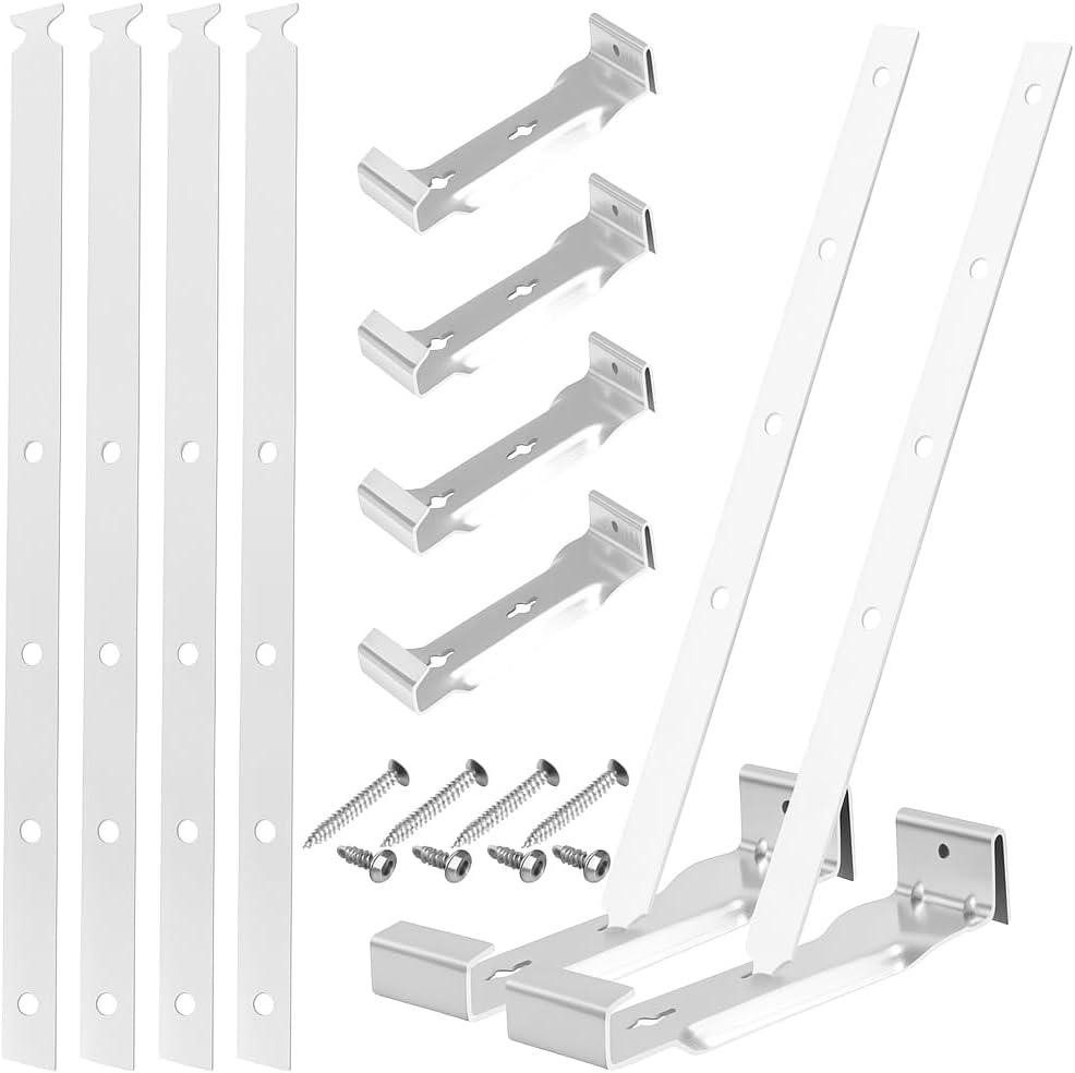 Aluminum Gutter Hangers with Straps Silver