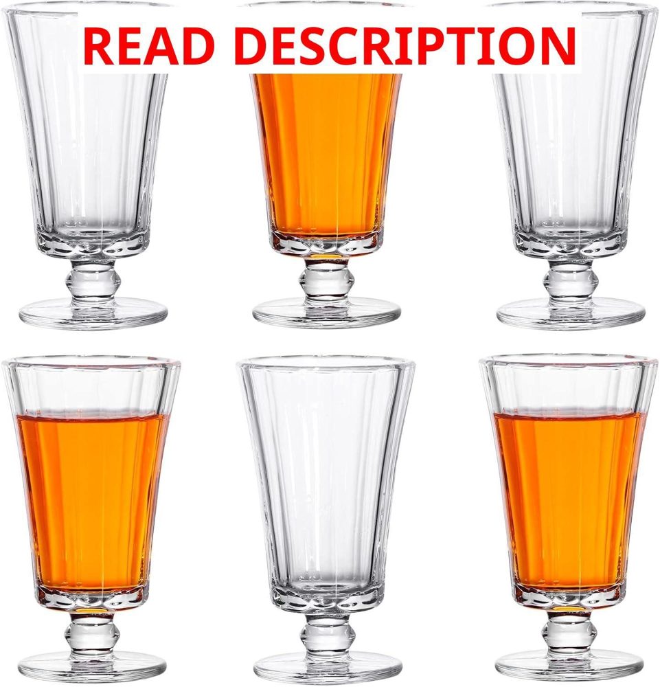 Shot Glasses 4oz Mini Set of 6/ Clear Glasses