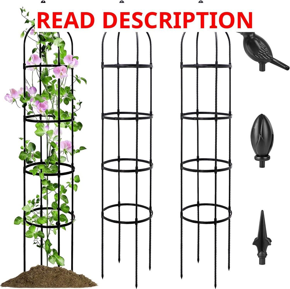 6FT Obelisk Trellis 2-Pack Plant Support