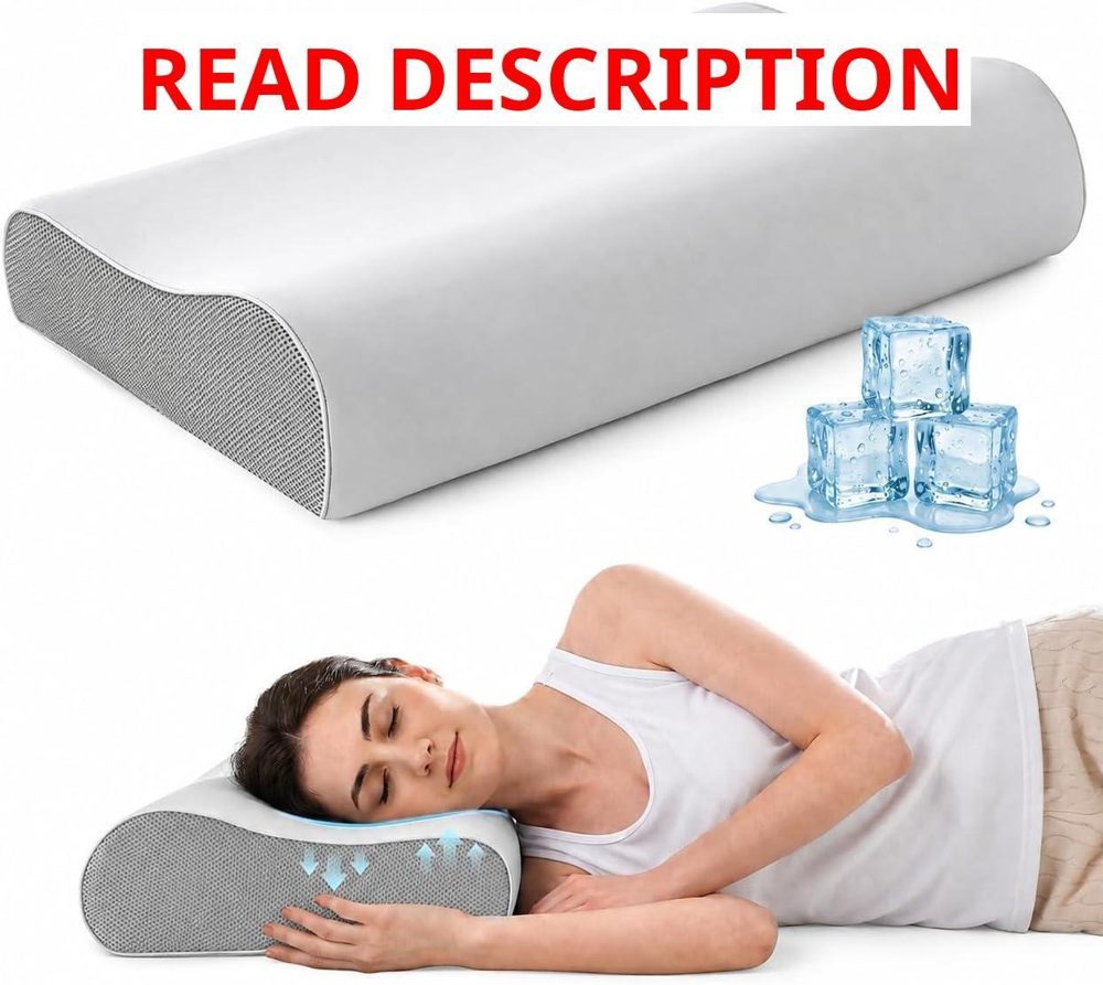 Memory Foam Pillow with Cooling Cover