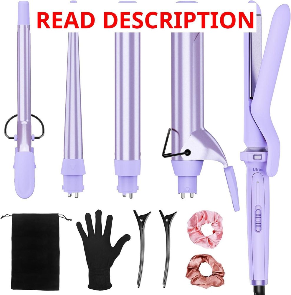 Ufree 5-in-1 Curling Iron with Barrels