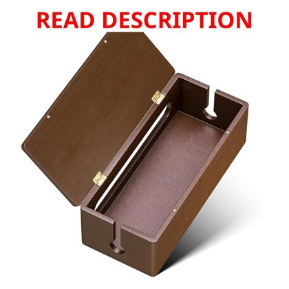YECAYE Solid Wood Cable Box Walnut