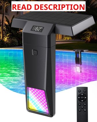 Solar Pool Lights with LCD Thermometer