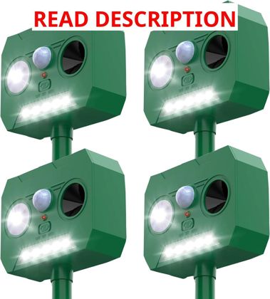 Cat Deterrent Solar 4 Pack Outdoor Garden