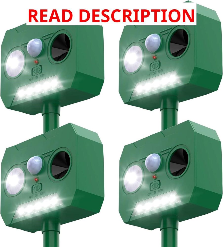 Cat Deterrent Solar 4 Pack Outdoor Garden
