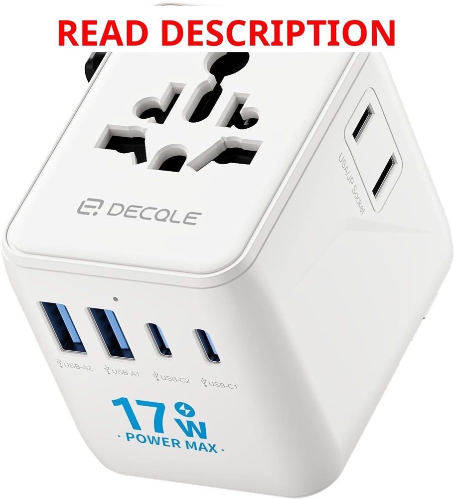 Pro Universal Travel Adapter 2 USB-C & 2 USB-A