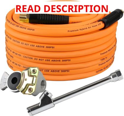 Glad Hand Air Hose 3/8" x50 FT 300 PSI