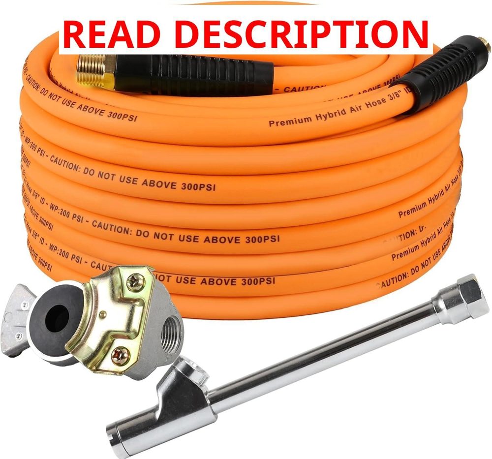 Glad Hand Air Hose 3/8" x50 FT 300 PSI