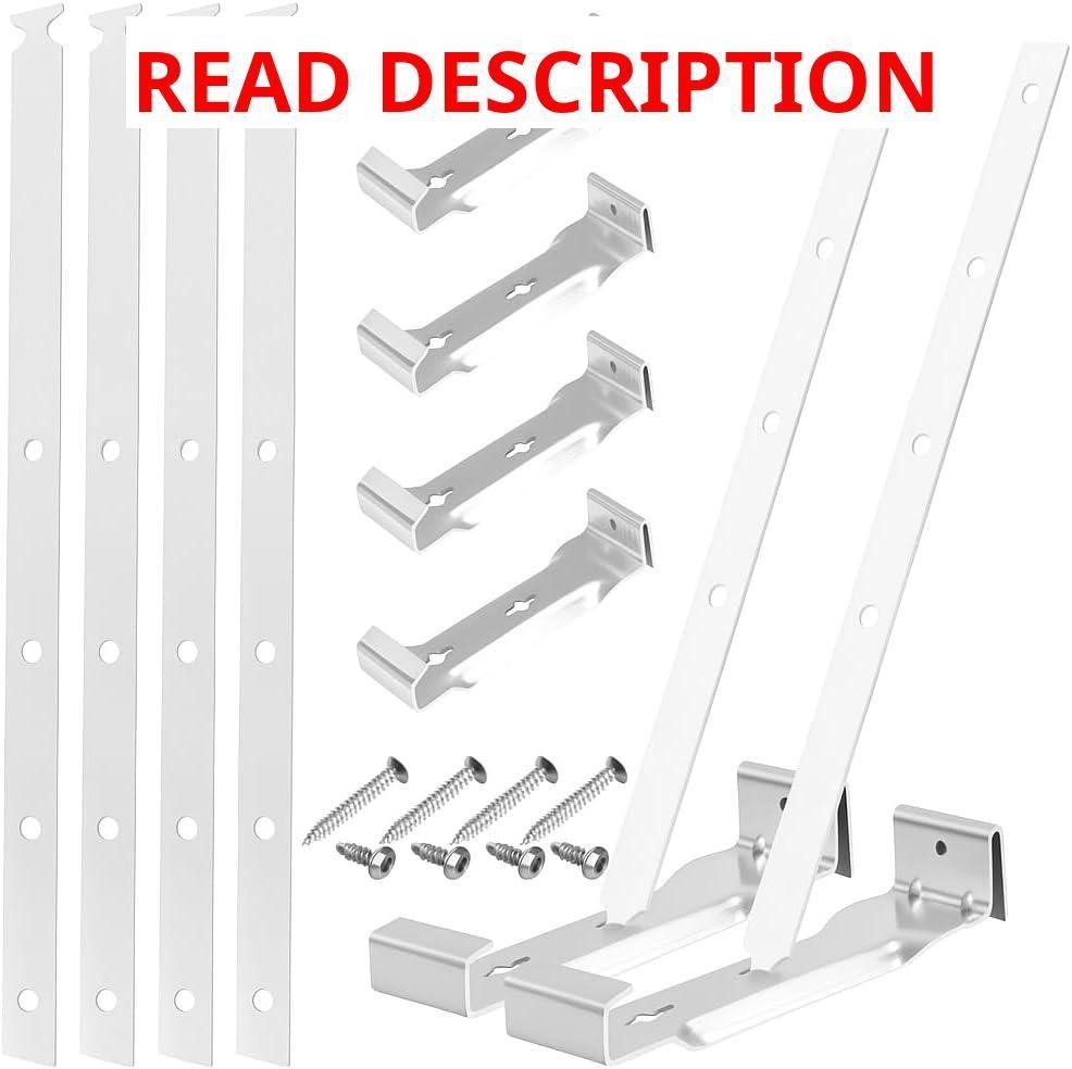 Aluminum Gutter Hangers with Straps Silver
