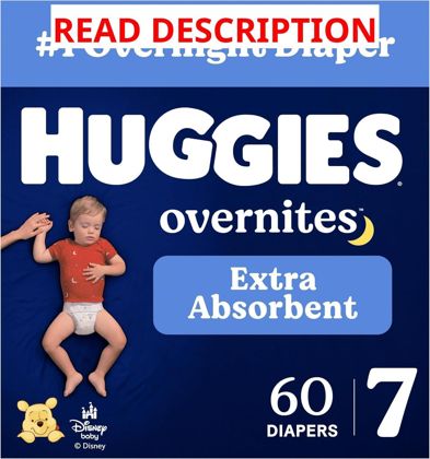 Huggies Overnites Diapers Size 7 60 Count