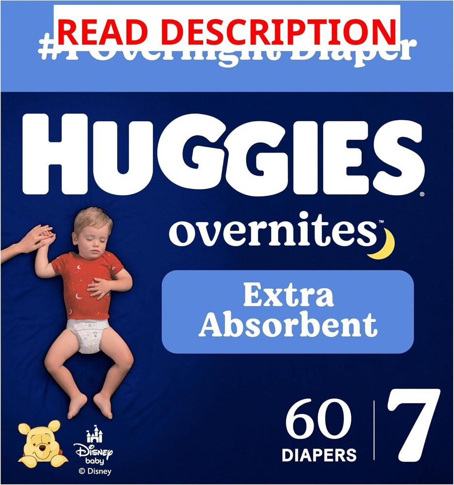 Huggies Overnites Diapers Size 7 60 Count