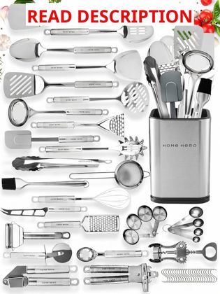 Home Hero 54-Pc Stainless Kitchen Set
