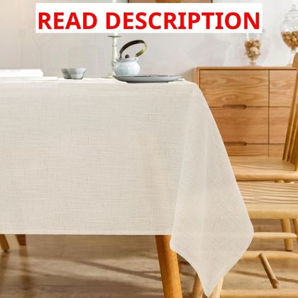 Polyester Textured Rectangle Tablecloth 60 x 84