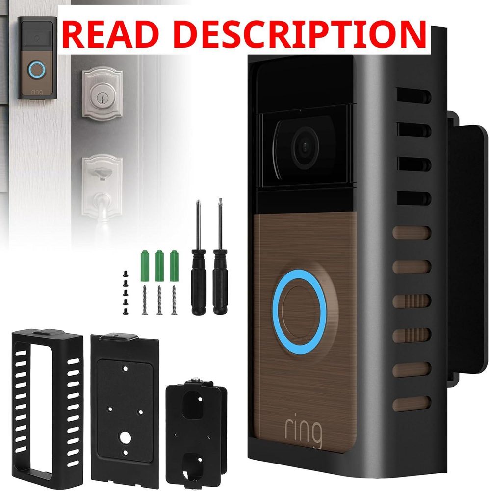 Ring Doorbell Mount: Steel Anti-Theft Bracket