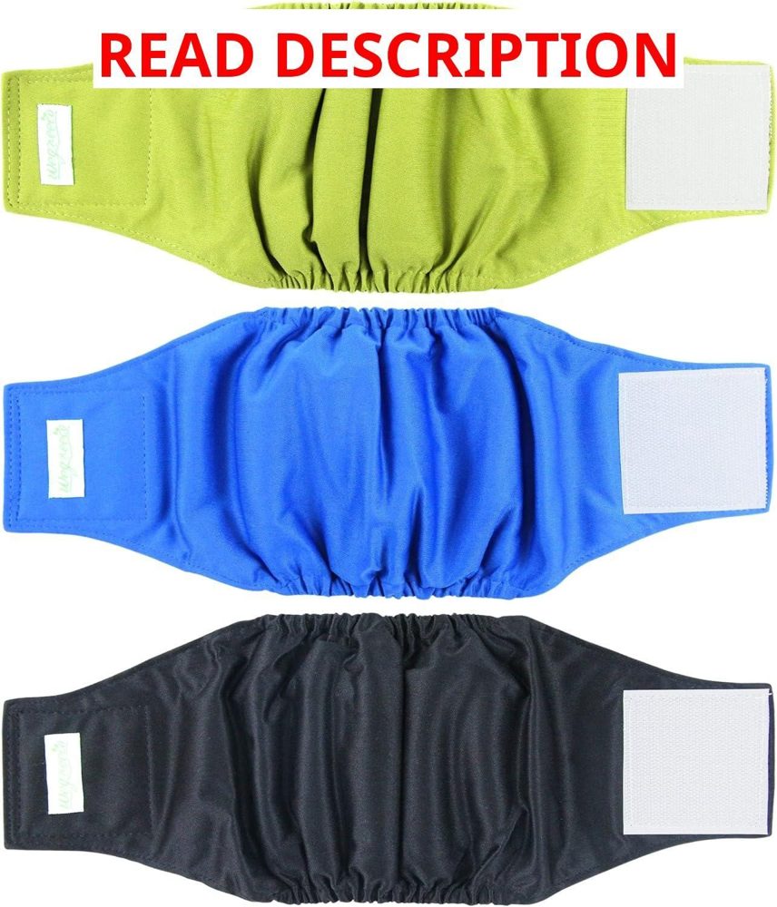 Wegreeco Washable Male Belly Wraps - Pack of 3