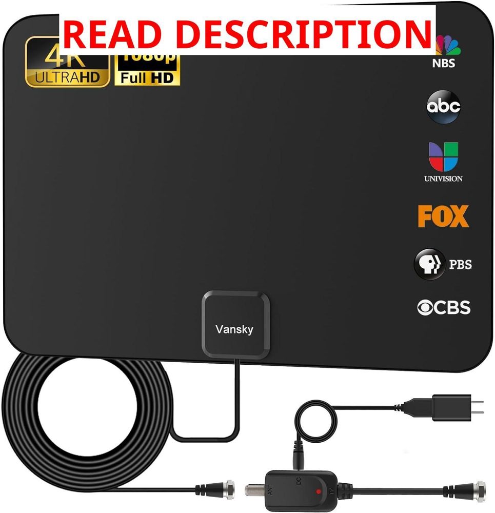 Indoor HDTV Antenna 1080p VHF/UHF