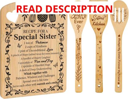 Sister Birthday Gifts Cutting Board