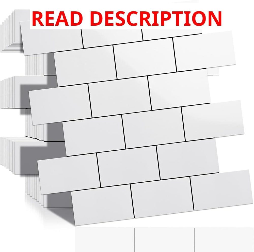 Art3d Peel & Stick White Subway Tile