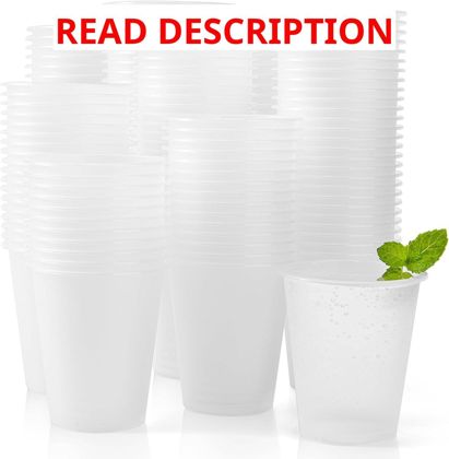 Frosted Plastic Cups 12 oz Bulk 200-pack