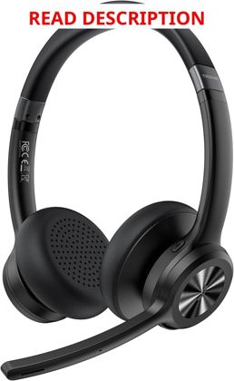 TECKNET Wireless Headset BT 5.2 50H playtime