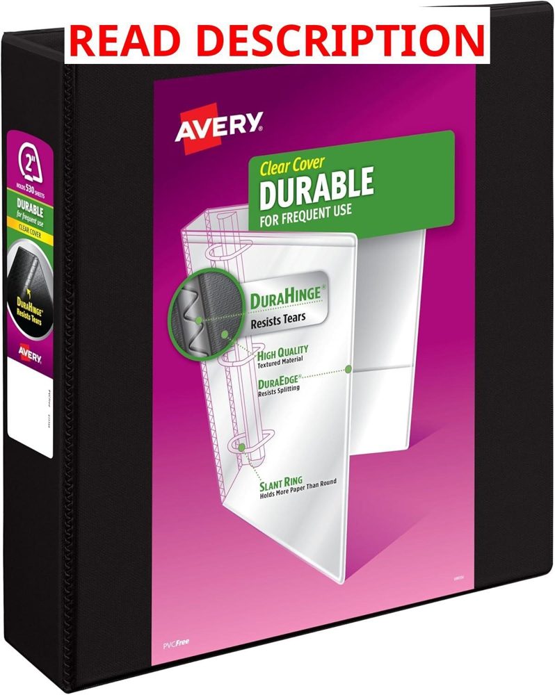 Avery Durable View 3-Ring Binder 2" Slant