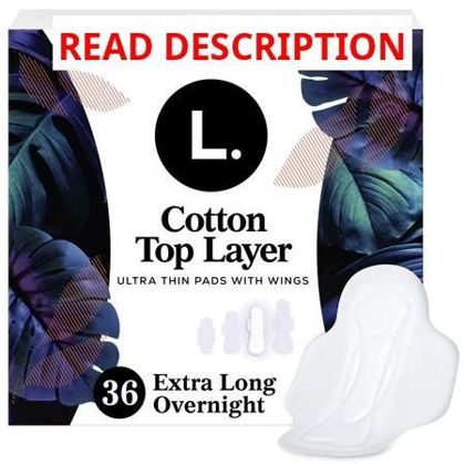 L. Ultra Thin Pads Organic Top Layer 36