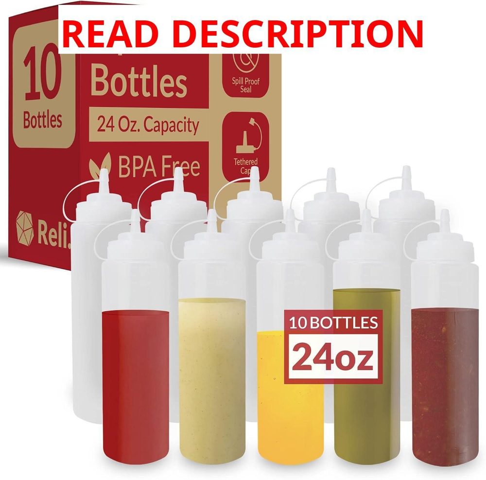 Reli. Plastic Squeeze Bottles 24 oz.