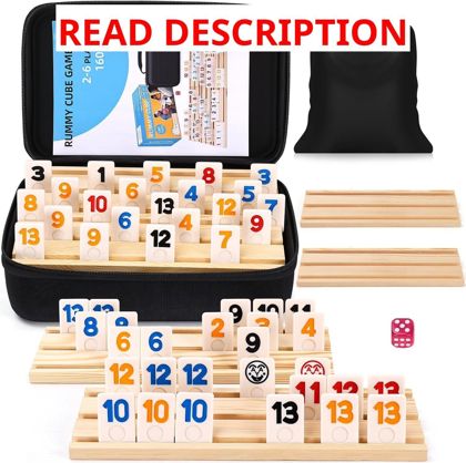 Rummy Cube Travel Game Set 2-6 Players