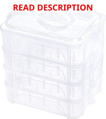 New Brothread 4-Layer Stackable Box Organizer