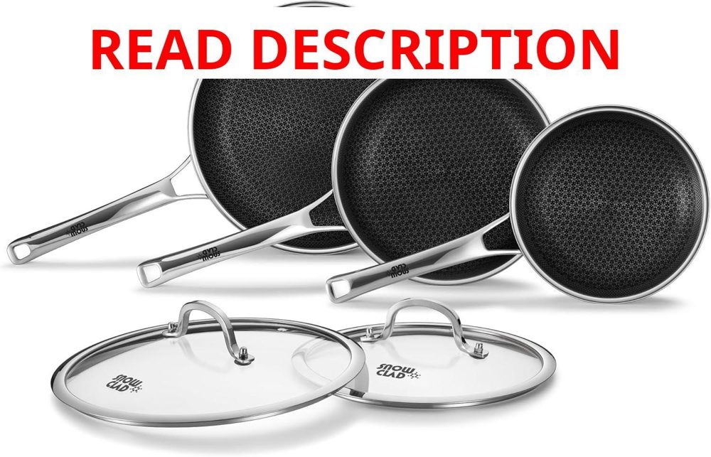 OATOFP Non-Stick Frying Pans Set (8/10/12")