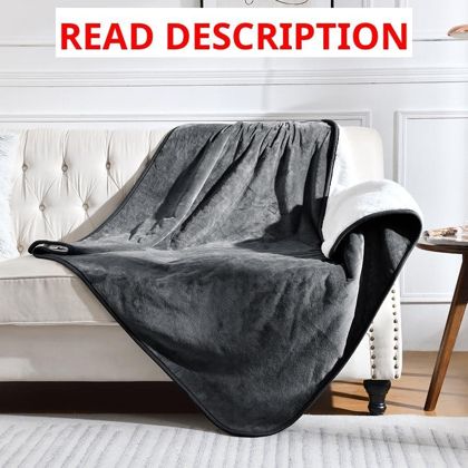 Waterproof Blanket for Bed/Couch Dark Grey