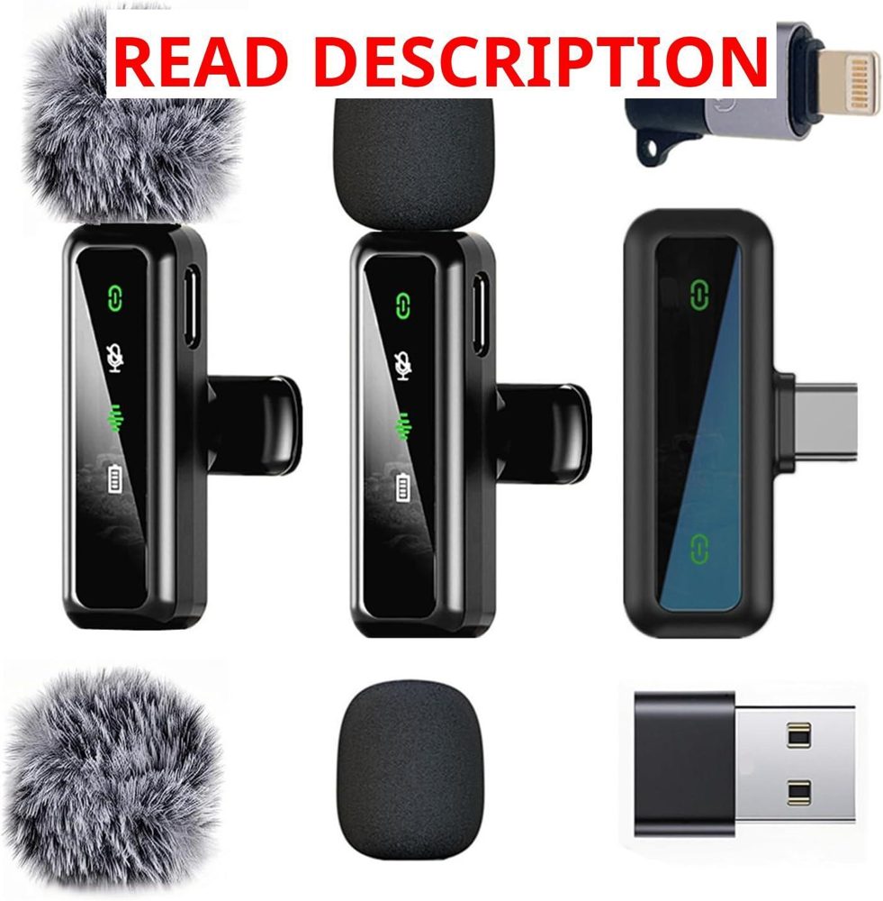 Wireless Lavalier Mic for iPhone/Android