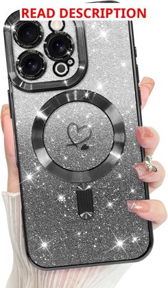 Bonoma iPhone 16 Pro Case - Heart Glitter