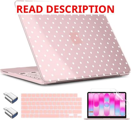 TWOLSKOO MacBook Neo 13 Case Blush Polka Dot