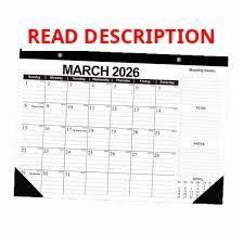 Wall Calendar 2026-27 Planner Thick Paper