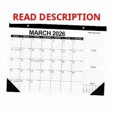 Wall Calendar 2026-27 Planner Thick Paper