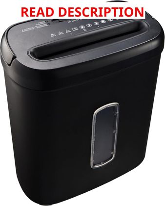 Amazon Basics 8-Sheet Shredder Auto Shut-off