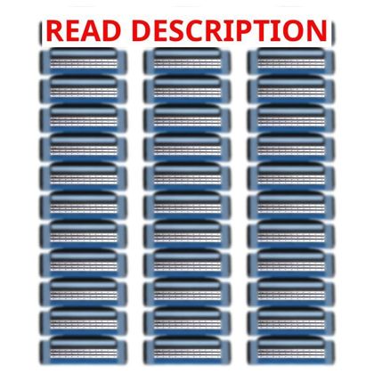 36 Blades Parts for GL-Mach 3 Razors (Blue)
