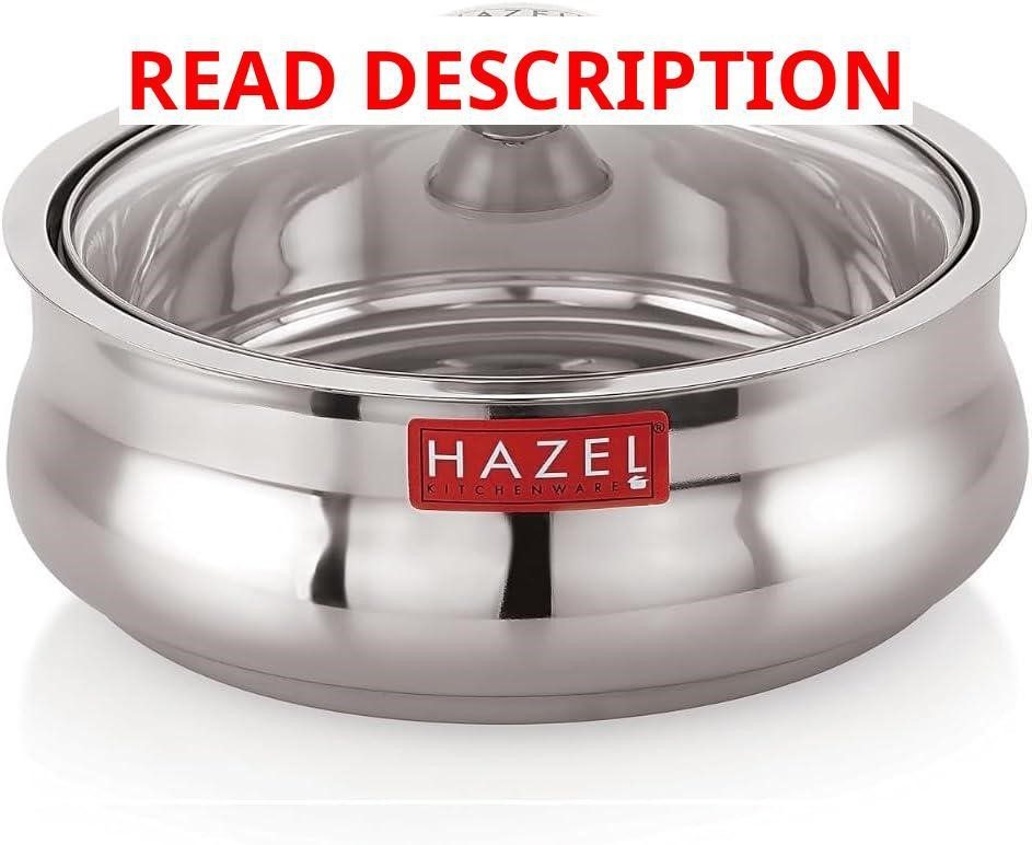 Hazel Stainless Steel Roti Casserole 800ml