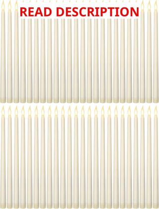 Funtery 48 Pcs Flameless LED Taper Candles