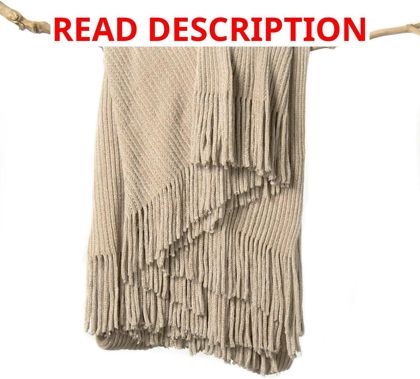 lifein Throw Blanket: Soft Boho Beige 50 60
