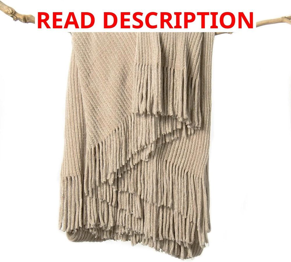 lifein Throw Blanket: Soft Boho Beige 50 60