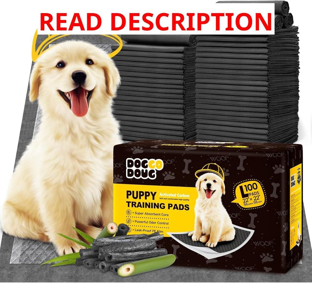 Charcoal Small Puppy Pads 22"x22" 100 Count