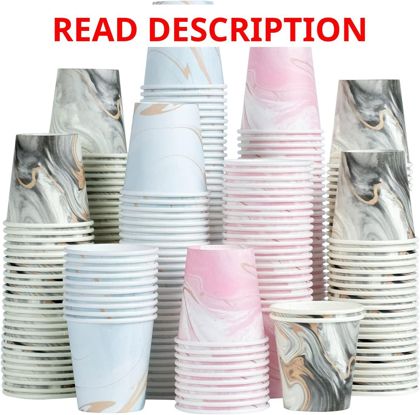 600 Pack 3oz Bathroom Cups (Marble)