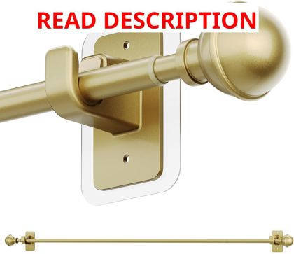 ENJOYBASICS Curtain Rods 28-84" Gold