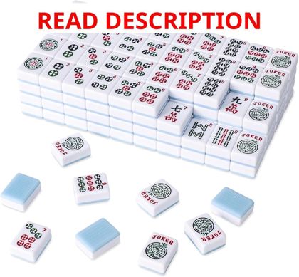 American Mahjong Tile Set - 166 Blue Back