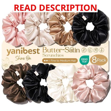 Yanibest Satin Scrunchies - Ponytail Holders