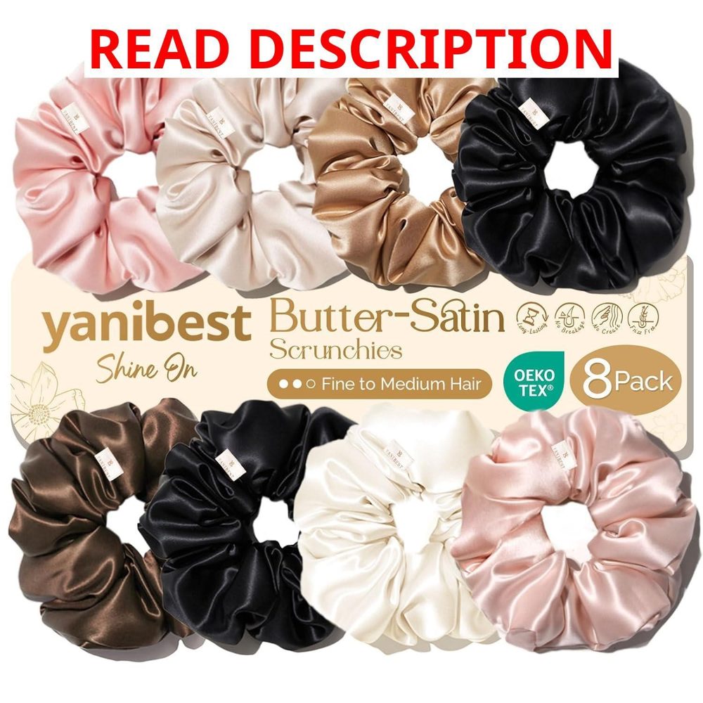 Yanibest Satin Scrunchies - Ponytail Holders